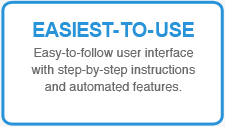 EASIEST-TO-USE: Easy-to-follow user interface with step-by-step instructions and automated features.